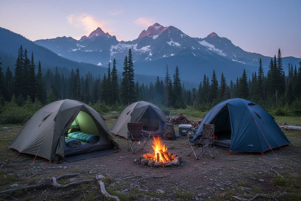 Tents, Sleeping Bags & Chairs