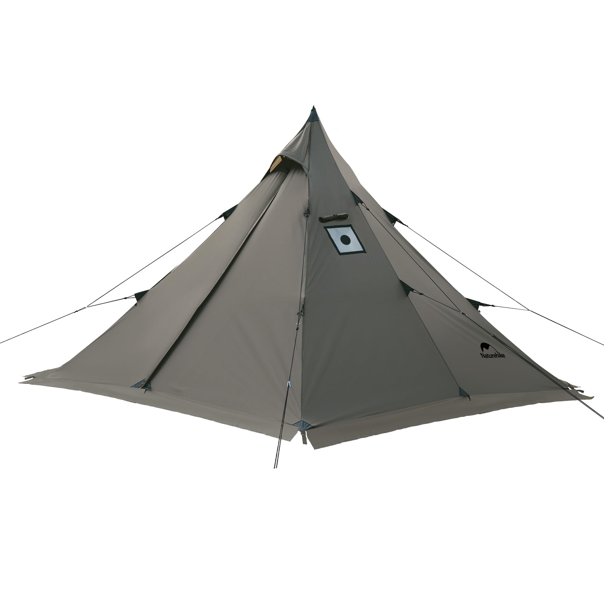 Naturehike Ranch Fire Teepee Tent with Mesh Inner Tent 4 Season Hot Tent with Stove Jack Windproof Waterproof Cold Weather Winter Tent Hot Tents for Camping