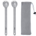 Tibest Titanium Spork Long Handle 8.7" Camping Spork Backpacking Spoon Ultra Lightweight Camping Utensil for Backpacking Camping Hiking Travel