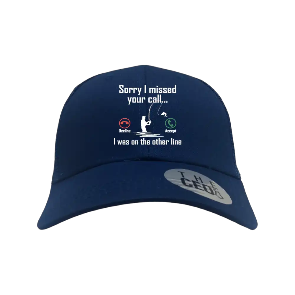 I Was On Another Line v2 Embroidered Trucker Hat