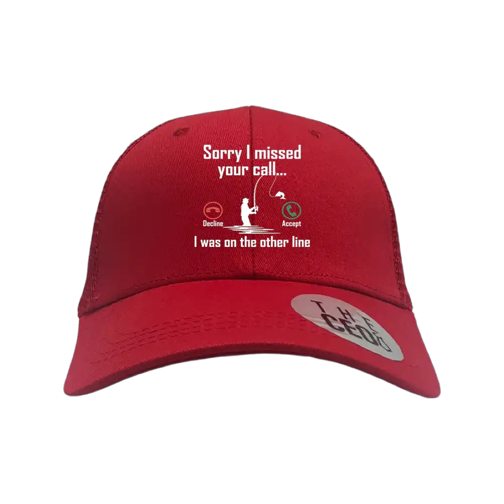 I Was On Another Line v2 Embroidered Trucker Hat