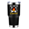 Will Camp For Smores 30oz Stainless Steel Tumbler