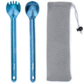 Tibest Titanium Spork Long Handle Ultra Lightweight Camping Utensil for Backpacking Camping Hiking Outdoors