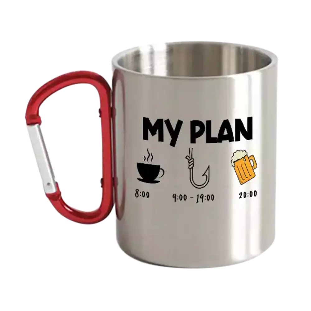 My Fishing Plan Carabiner Mug