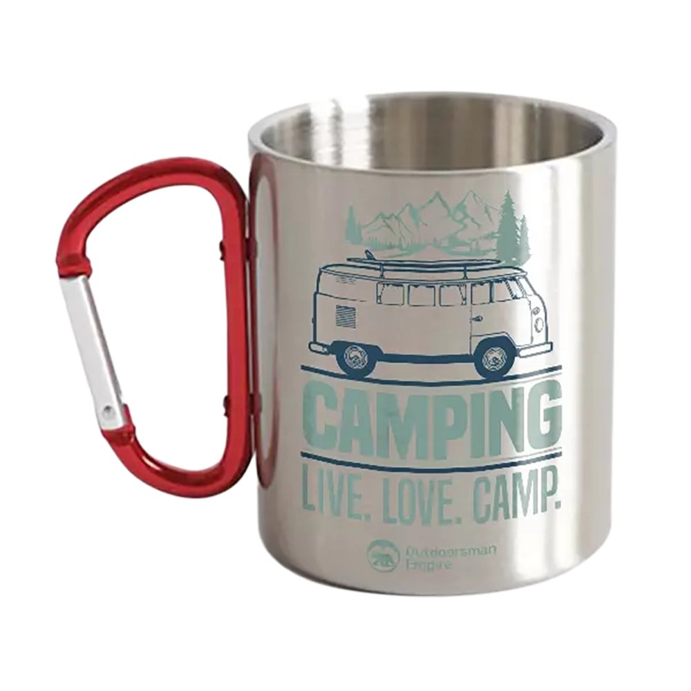 Camping Live Love Camp Carabiner Mug