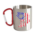American Flag Fish Carabiner Mug